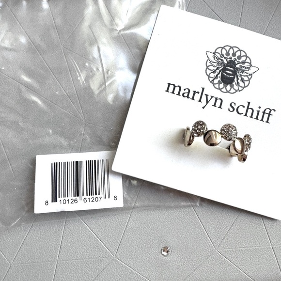 ✨One of a Kind Stunning Marlyn Schiff Disc Pave Adjustable Ring✨ - Picture 9 of 16